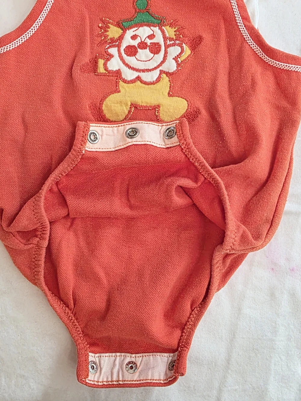 Vintage Carters Clown Overalls 6 Mos Baby Infant Cute Circus Boys Girls